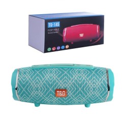 T&G SPEAKER PORTABLE TG-145 USB/TF CARD/FM RADIO GREEN GOLD T&G SPEAKER PORTABLE TG-145 USB/TF CARD/FM RADIO GREEN GOLD